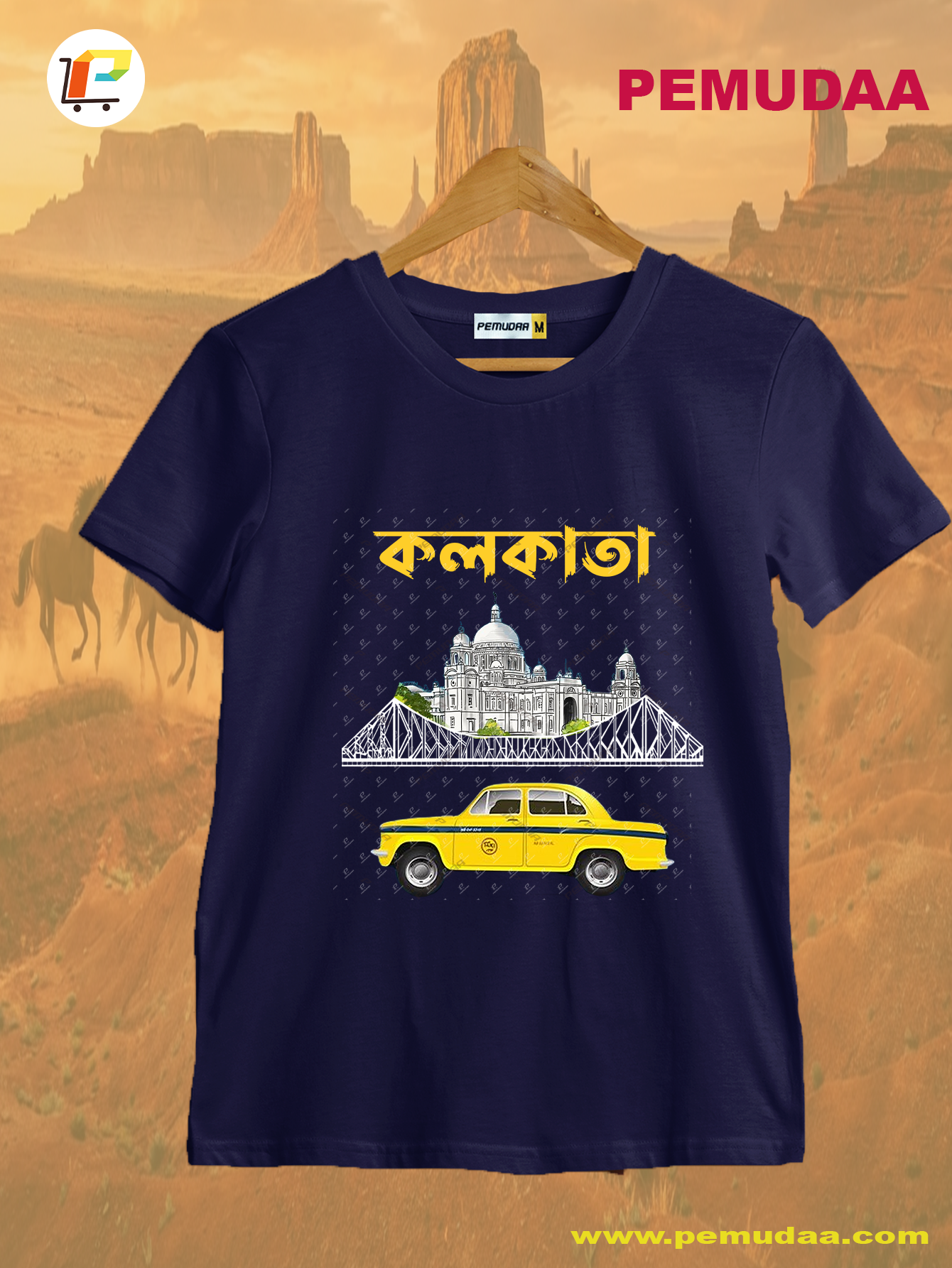 Kolkata Heritage Graphic T-Shirt