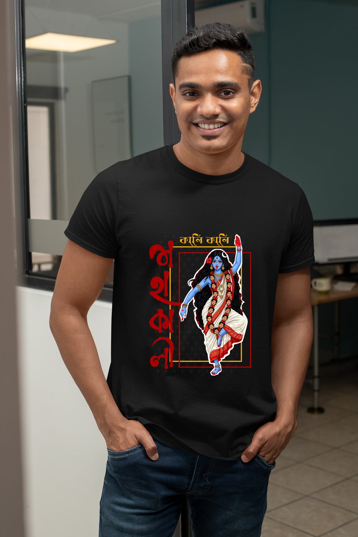 Mahakali Kali Puja Half cotton T shirt