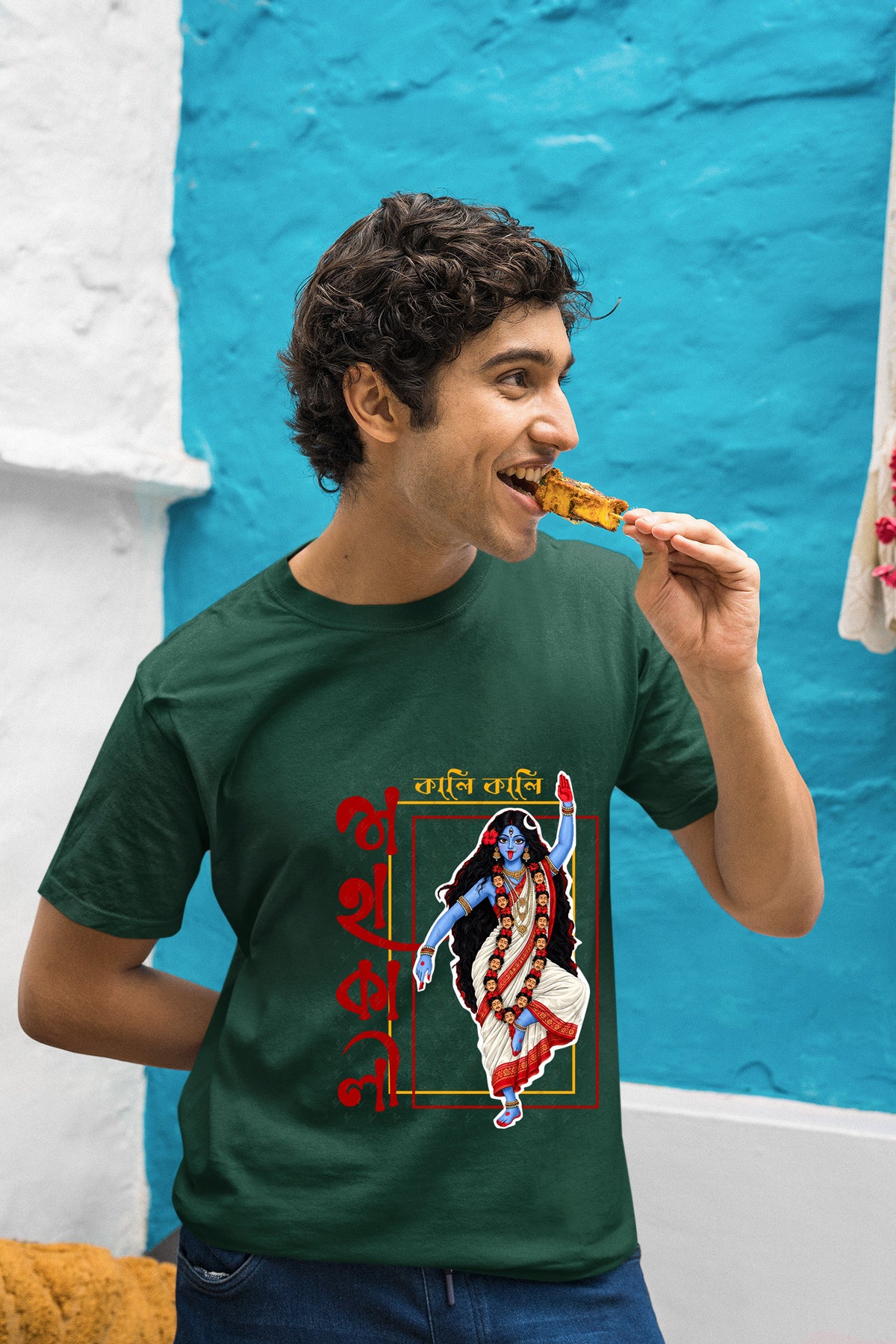 Mahakali Kali Puja Half cotton T shirt