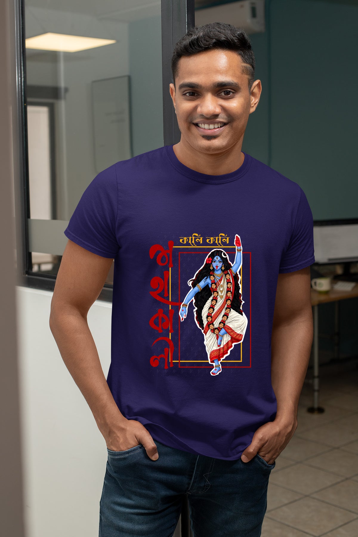 Mahakali Kali Puja Half cotton T shirt