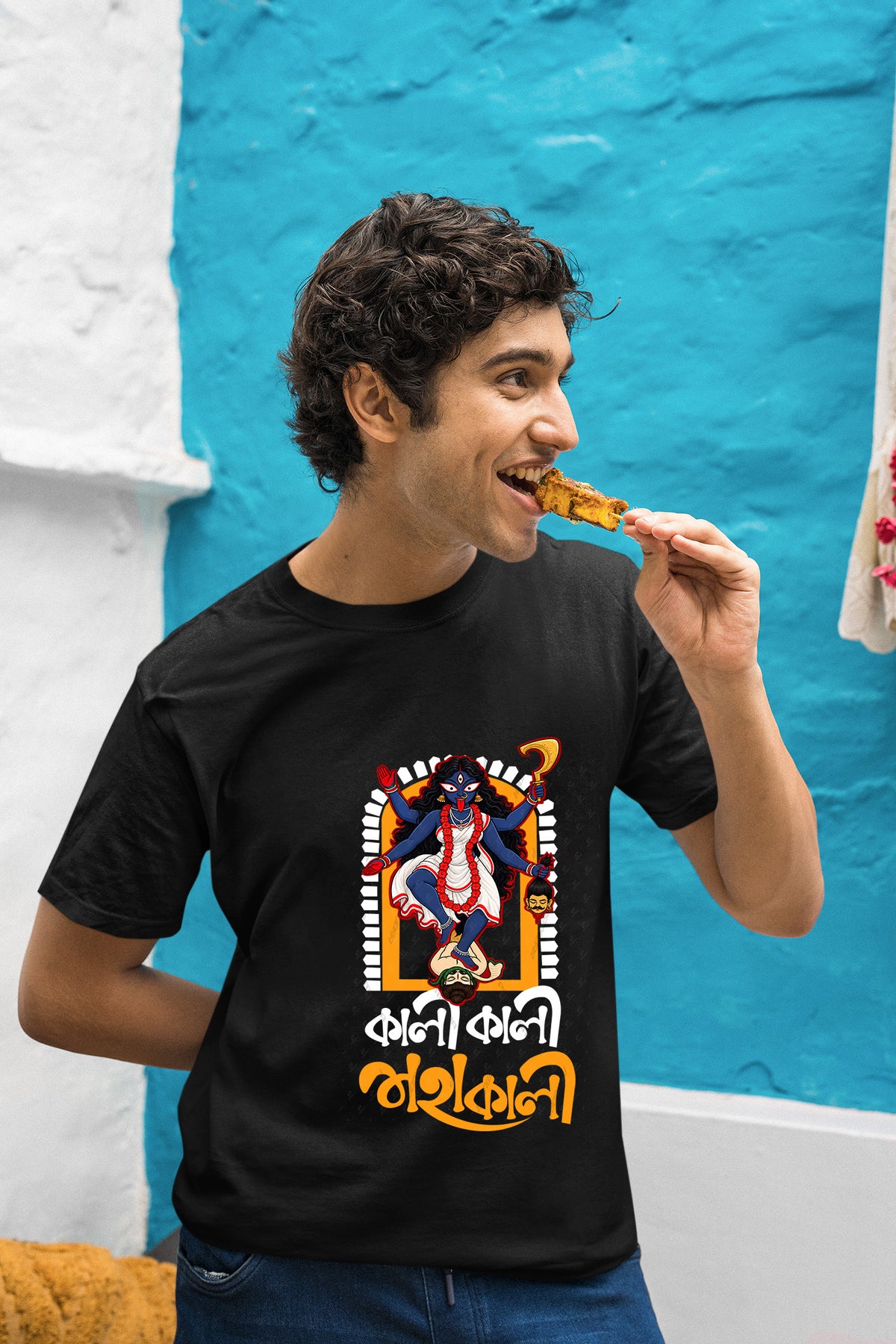 Kali Kali Mahakali Kali puja cotton T shirt