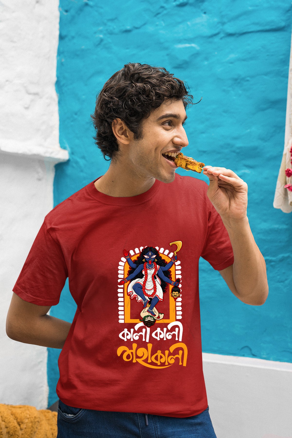 Kali Kali Mahakali Kali puja cotton T shirt