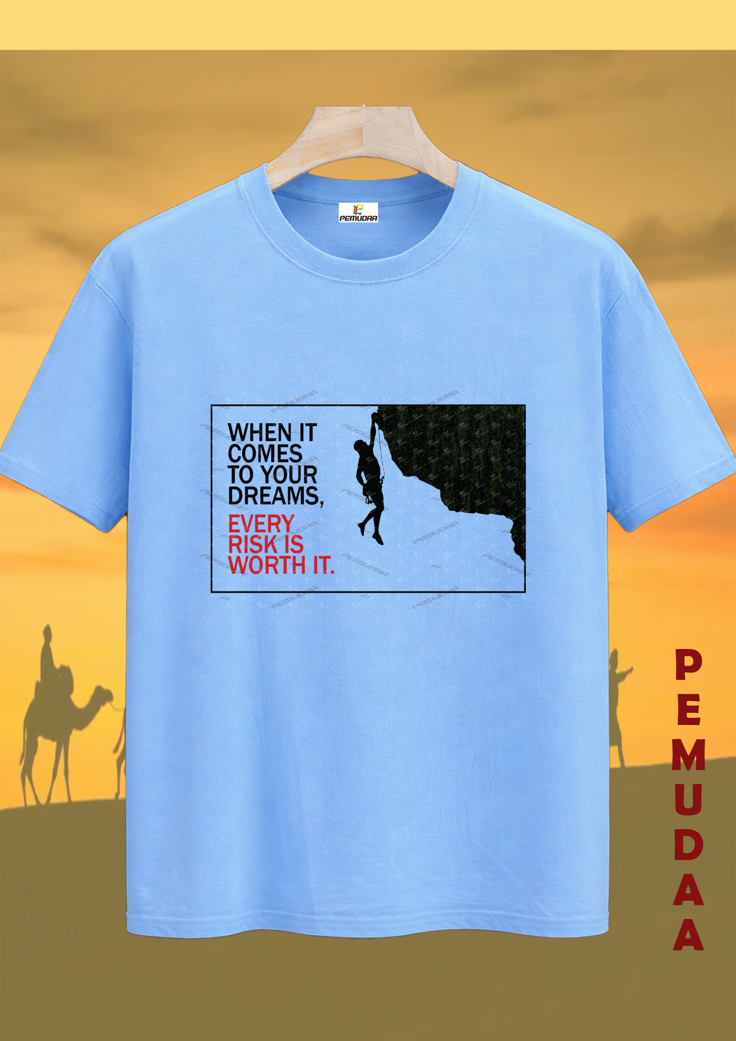 Dreams & Mountains climbing T-Shirt – Adventure Motivation Tee