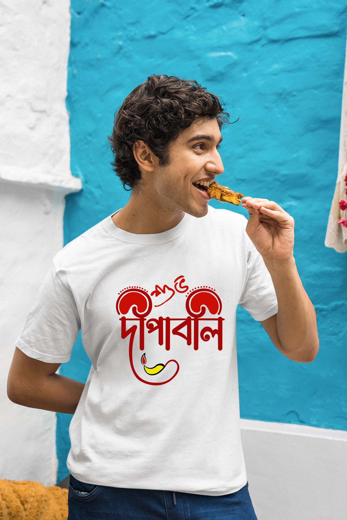 Suvo Dipaboli bengali Diwali Cotton T shirt