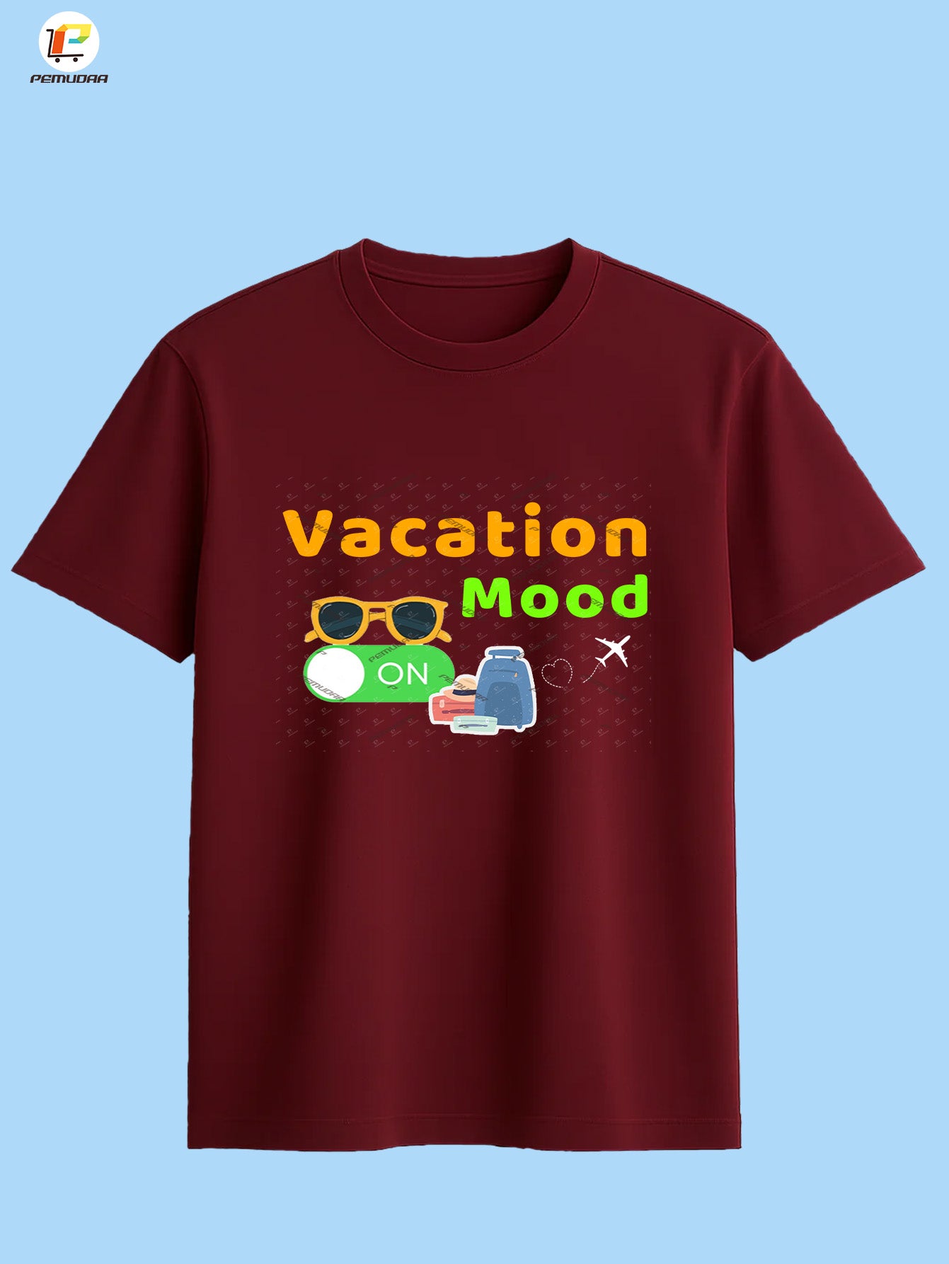 Vacation Mood ON  Printed T shirt