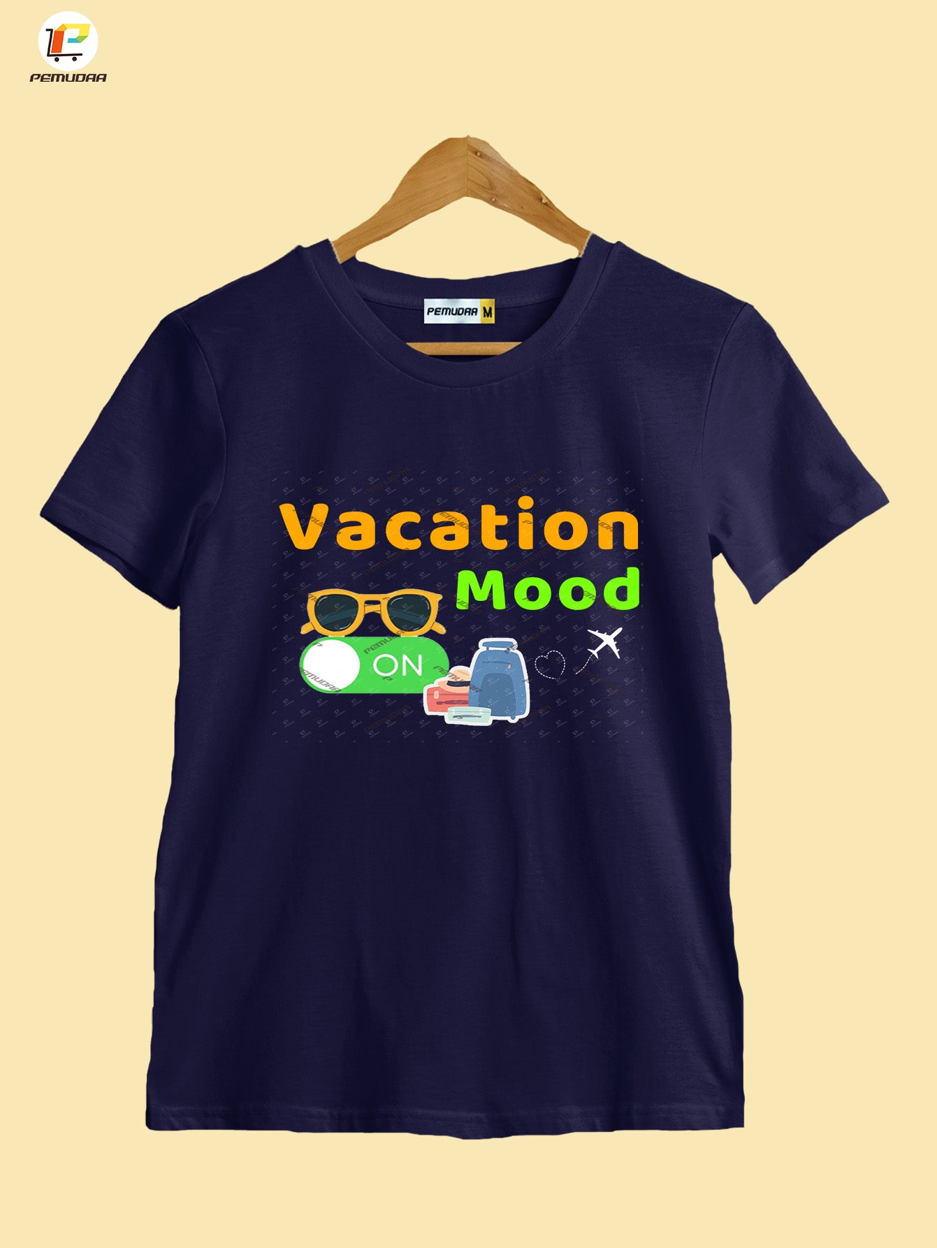 Vacation Mood ON  Printed T shirt