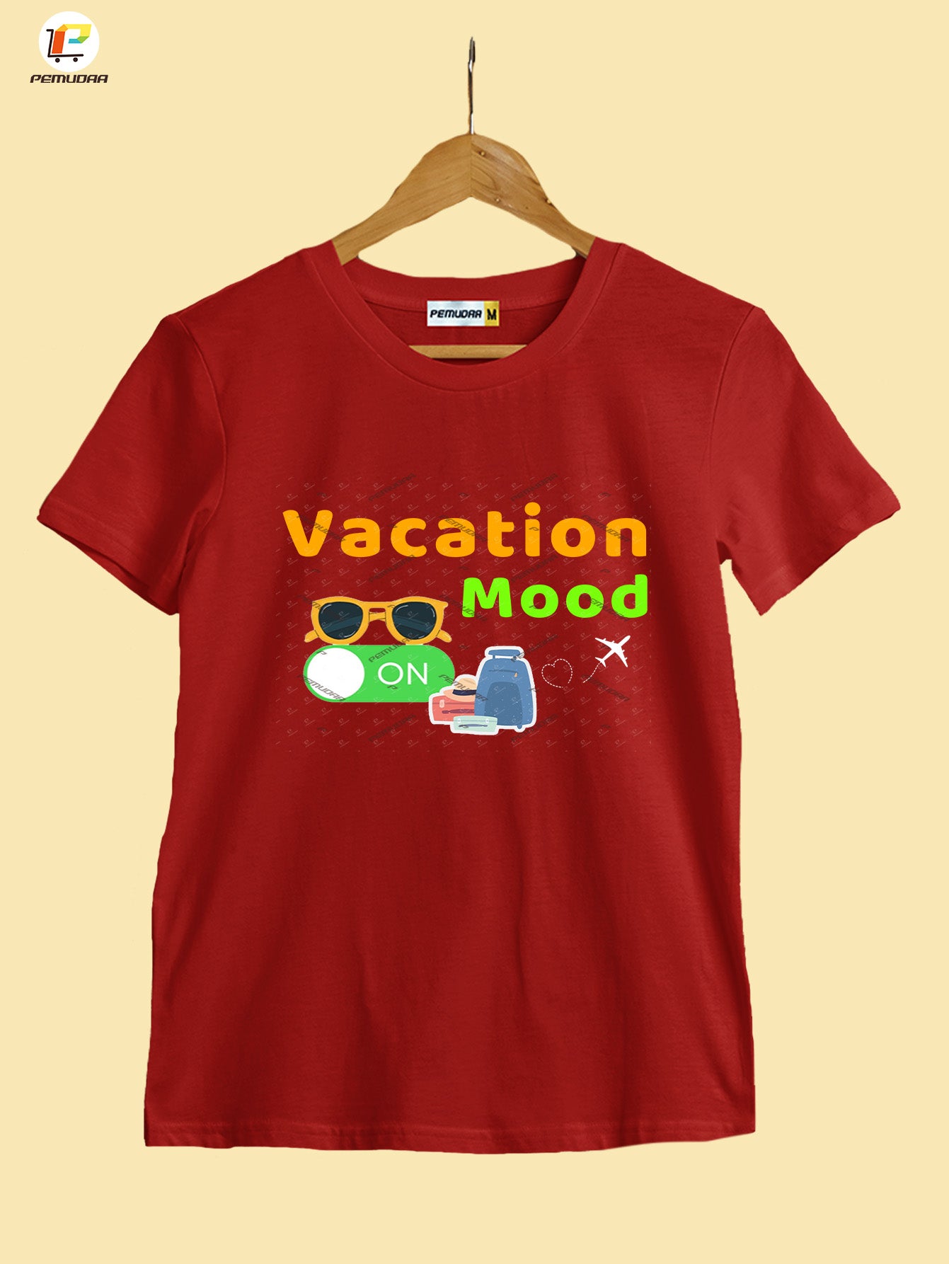 Vacation Mood ON  Printed T shirt