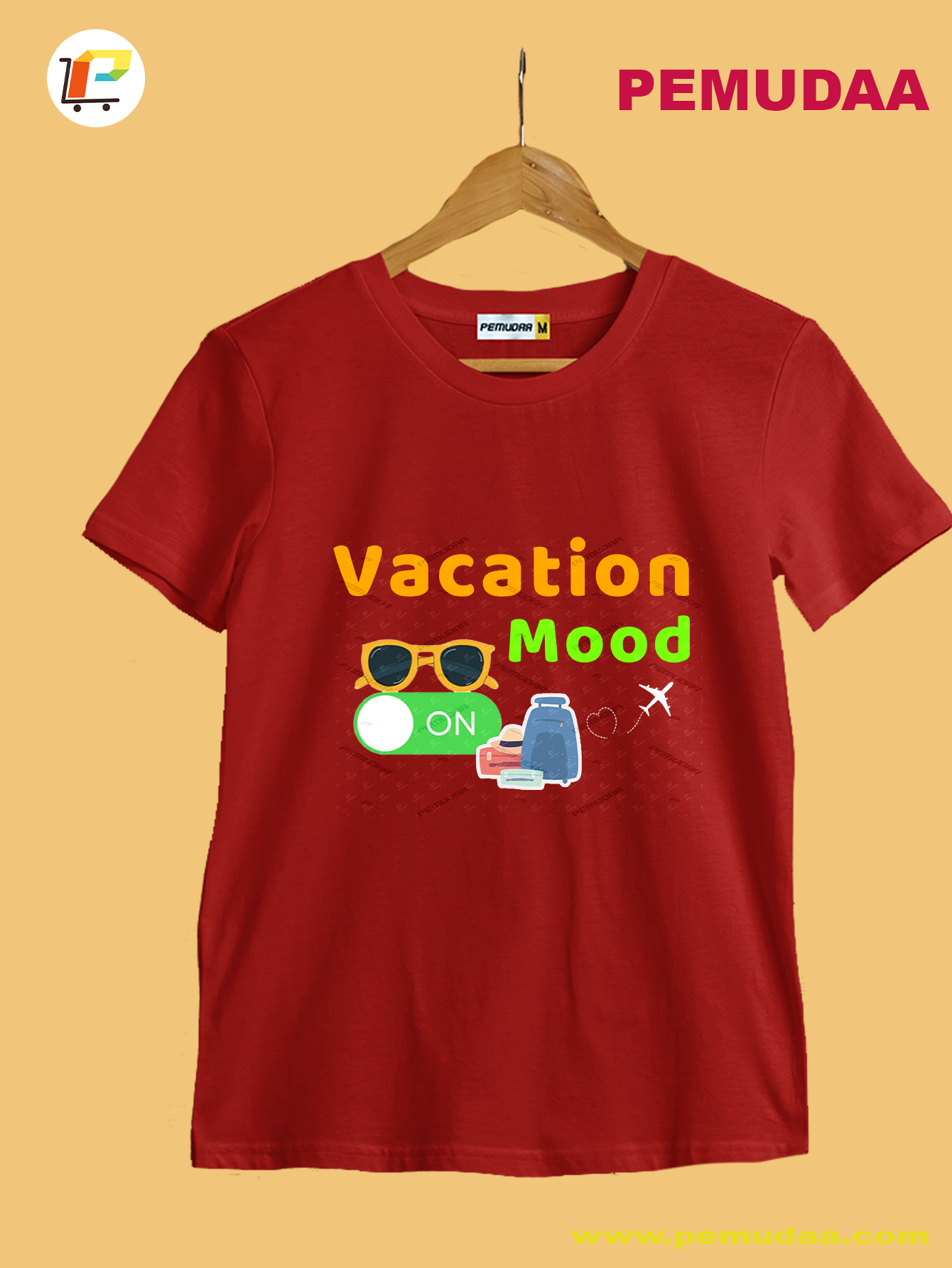Vacation Mood ON  Printed T shirt