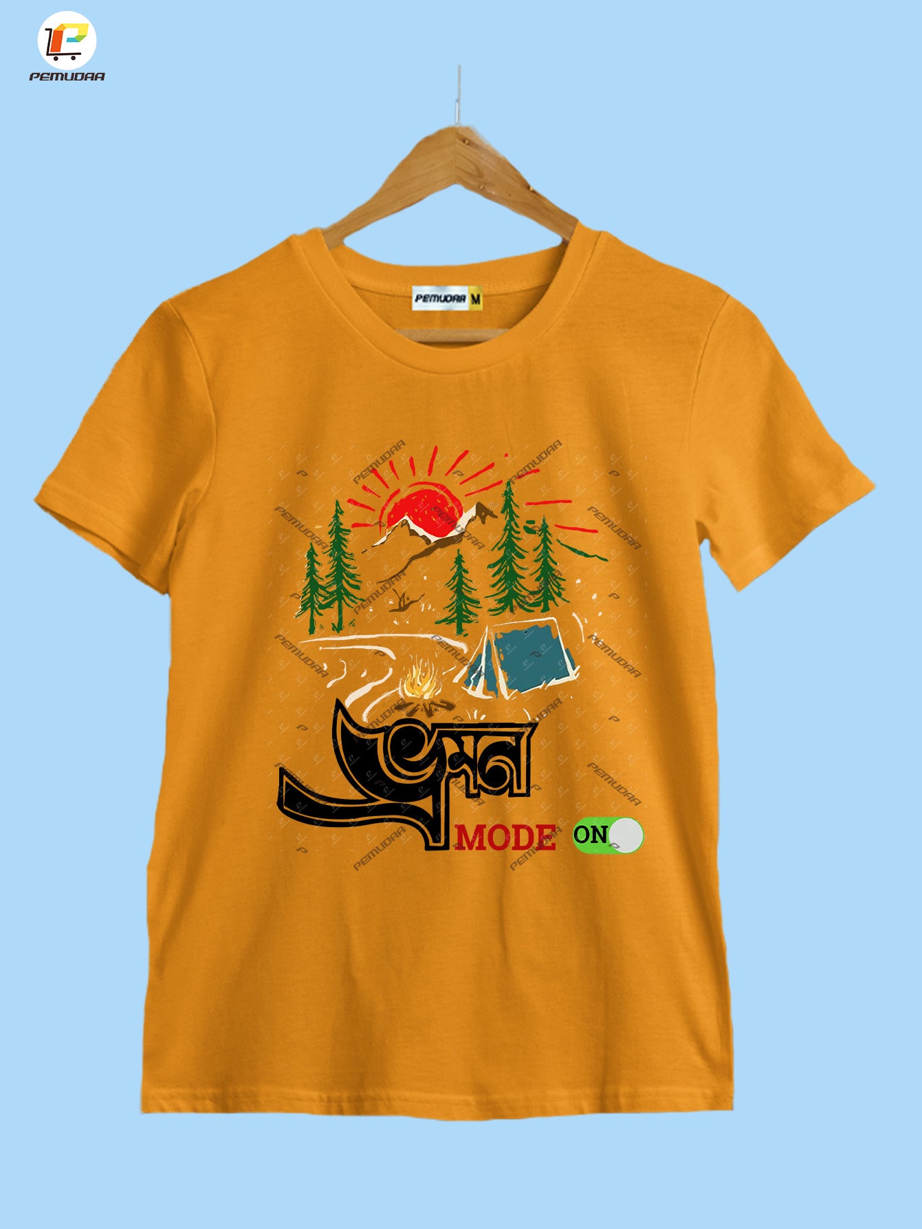 Vromon Mode On Printed Bengali Travel T-Shirt